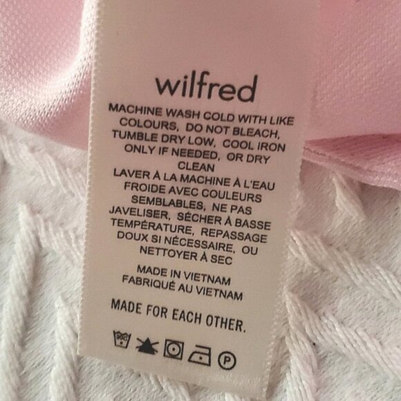 Aritzia Wilfred Venus Magnolia Cropped Tie front Blouse - Picture 12 of 12